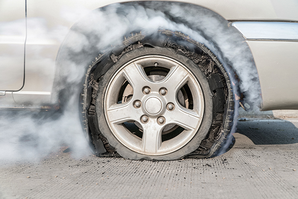 Burst Tire